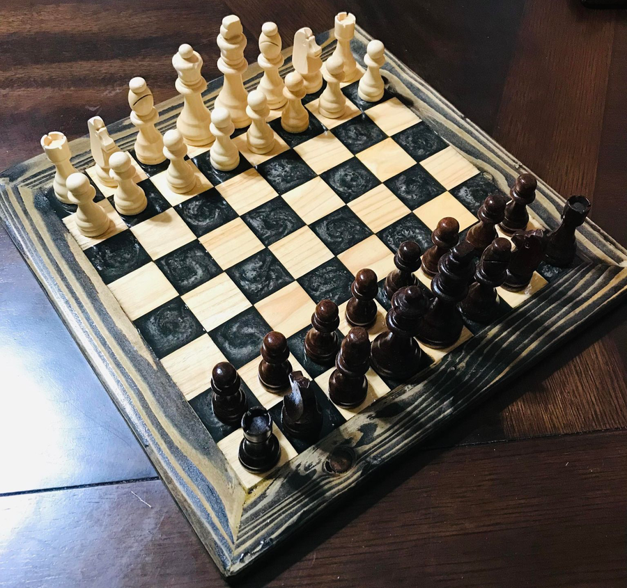 Epoxy Chess Board Single 2